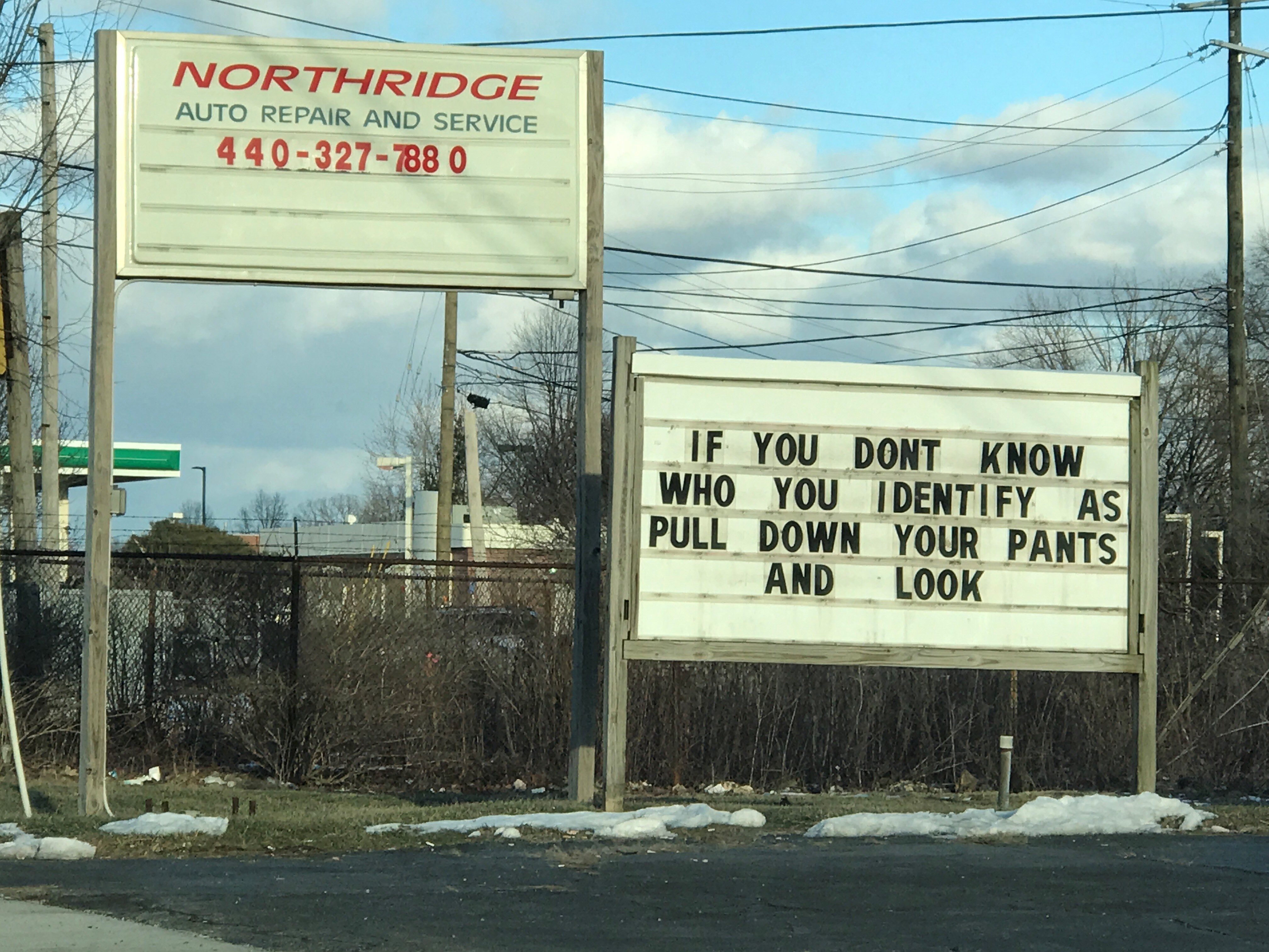North Ridgeville auto shop stirs controversy with antitransgender sign